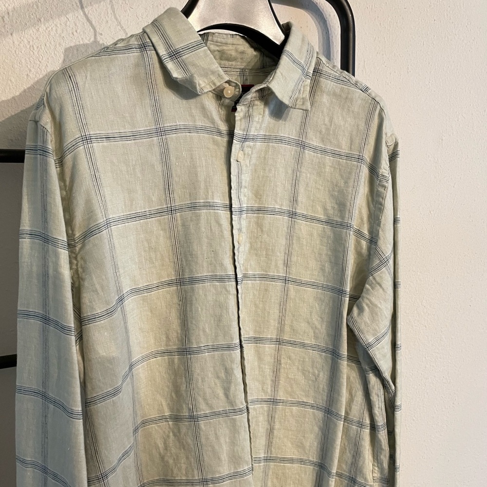 UNTUCKit Wrinkle Resistant Linen Masaccio Shirt - Medium Slim